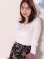 フィットニットVネックトップス