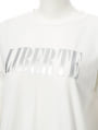箔プリントロゴTシャツ