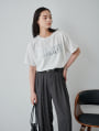 箔プリントロゴTシャツ