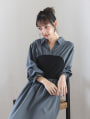 【cestmignon_mauセレクト】ビスチェドッキングワンピース